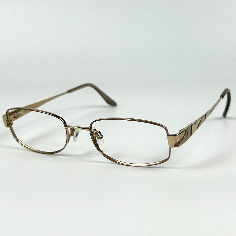 Charmant CH10856 Women's Eyeglasses Frame Brown Metal Full Rim 49-17-135 mm